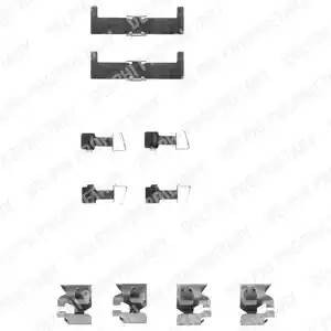 Комплектующие, колодки дискового тормоза LX0063 DELPHI