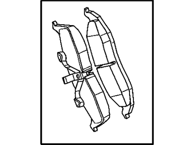 Комплект тормозных колодок, диско 5 0185 95AA CHRYSLER