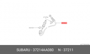 Трос, управление сцеплением 37214AA080 SUBARU