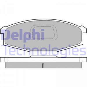 Комплект тормозных колодок, диско LP745 DELPHI