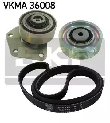 Поликлиновой ременный комплект VKMA 36008 SKF