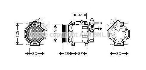 Компрессор, кондиционер FDK431 AVA