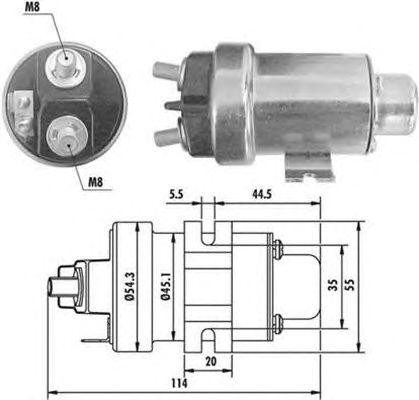 Тяговое реле, стартер 940113050358 MAGNETI MARELLI