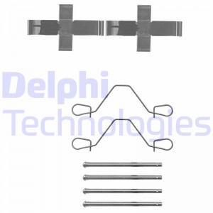 Комплектующие, колодки дискового тормоза LX0043 DELPHI