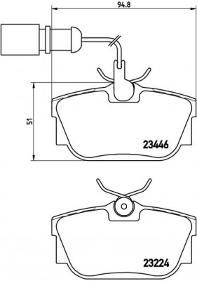 Комплект тормозных колодок, диско P85059 BREMBO