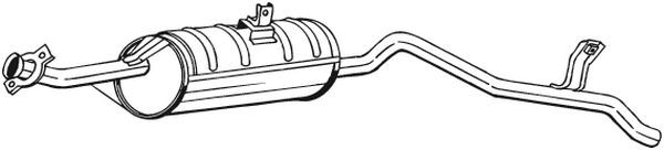 Средний глушитель выхлопных газов 280-025 BOSAL