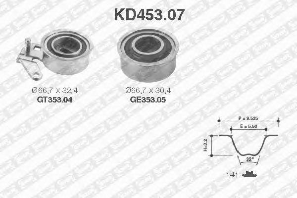 Комплект ремня ГРМ KD45307 NTN SNR
