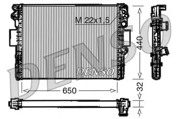 Радиатор, охлаждение двигател DRM12005 DENSO