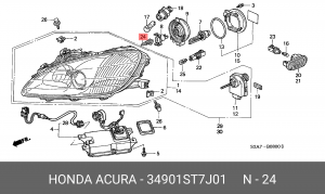 Лампа 34901ST7J01 HONDA