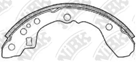 Колодки тормозные барабанные FN3347 NIBK