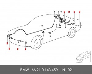 Датчик парковки 66 21 0 143 459 BMW