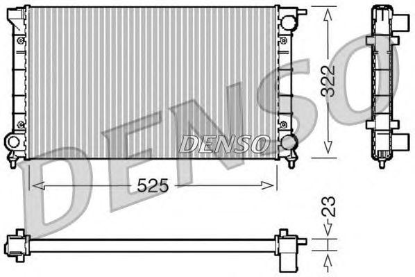 Радиатор, охлаждение двигател DRM32024 DENSO