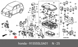 Деталь 91555SL0A01 HONDA