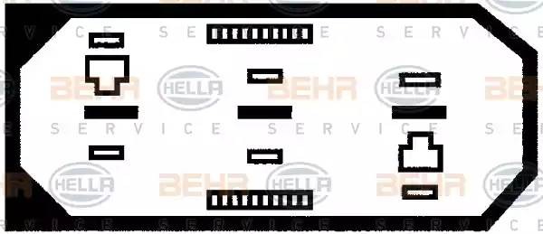 Вентилятор, охлаждение двигателя 8EW 009 144-581 HELLA