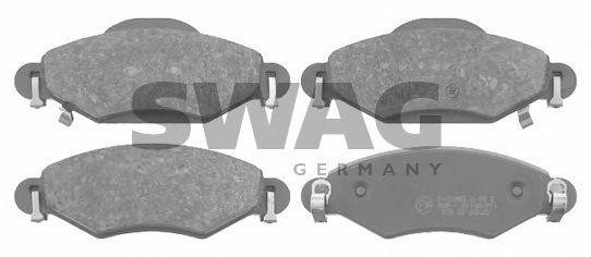 Комплект тормозных колодок, диско 81 91 6576 SWAG