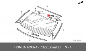 Деталь 73223S5A900 HONDA