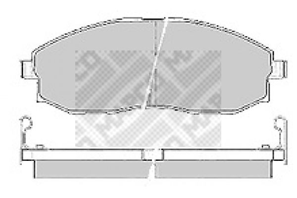 Комплект тормозных колодок, диско 6606 MAPCO