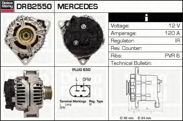 Генератор DRB2550 DELCO REMY