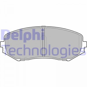 Комплект тормозных колодок, диско LP2001 DELPHI