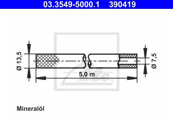 Шланг 03.3549-5000.1 ATE