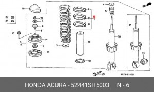 Пружина ходовой части 52441SH5003 HONDA