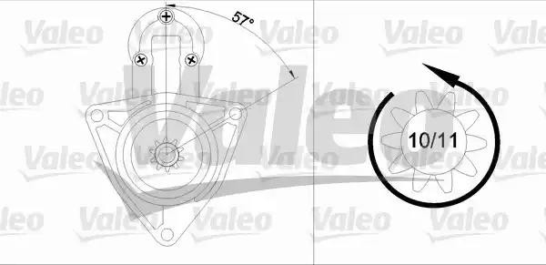 Стартер 455629 VALEO PHC