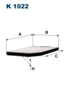 Фильтр салона K1022 FILTRON
