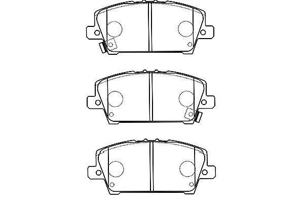 Комплект тормозных колодок, диско BP-2050 KAVO PARTS
