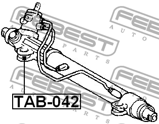 Рейка рулевая TAB-042 FEBEST