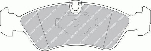 Комплект тормозных колодок, диско FSL1067 FERODO