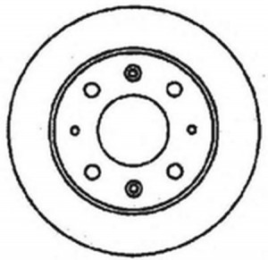 Тормозной диск 561348B BENDIX JURID