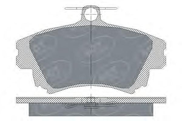 Комплект тормозных колодок, диско SP240 SCT