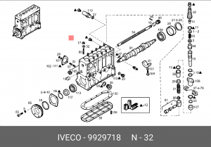 Плоская шайба 9929718 IVECO