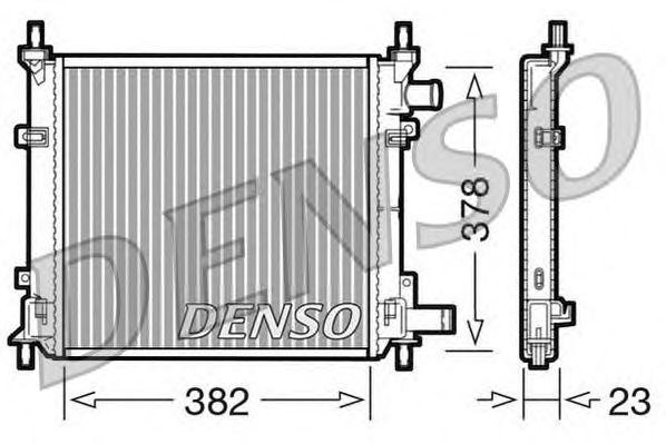 Радиатор, охлаждение двигател DRM10060 DENSO