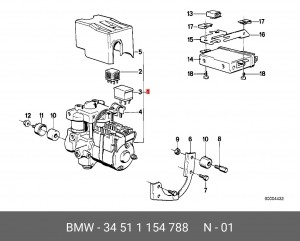 Гидроагрегат, тормозная система 34 51 1 154 788 BMW