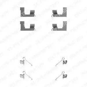 Комплектующие, колодки дискового тормоза LX0235 DELPHI
