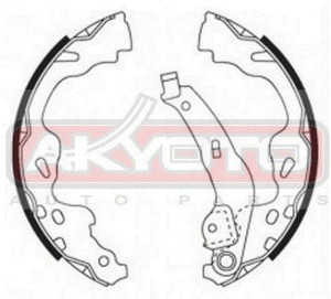 Колодки тормозные барабанные AKS-0615 AKYOTO