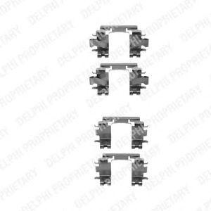 Комплектующие, колодки дискового тормоза LX0298 DELPHI