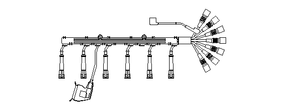 Ккомплект проводов зажигания 538/100 BREMI