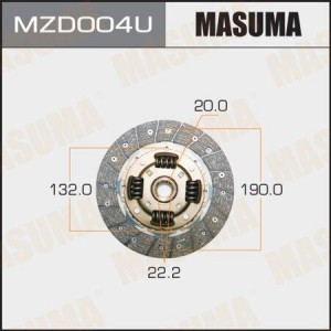 Диск сцепления MZD004U MASUMA