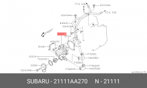 Водяной насос 21111AA270 SUBARU
