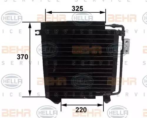 Конденсатор, кондиционер 8FC351038271 HELLA