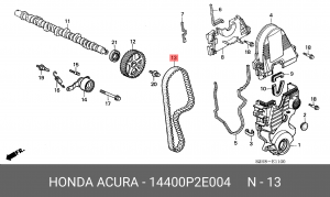 Ремень ГРМ 14400-P2E-004 HONDA