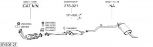 Глушитель выхлопных газов конечный 278871 BOSAL