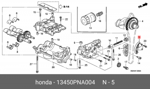 Натяжитель цепи ГРМ 13450-PNA-004 HONDA