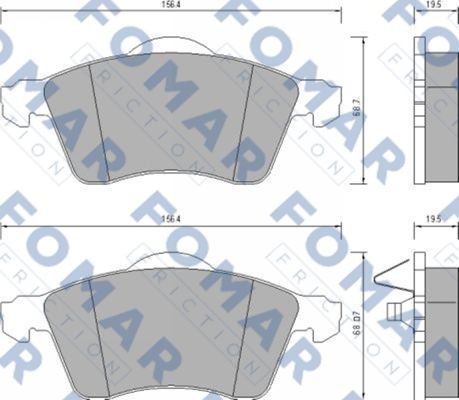 Колодки тормозные дисковые 51647781 ROULUNDS BRAKING