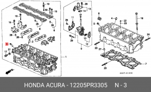 Направляющая втулка клапана 12205PR3305 HONDA