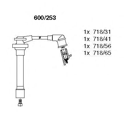 Ккомплект проводов зажигания 600253 BREMI