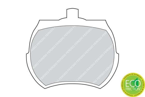 Комплект тормозных колодок, диско FSL1098 FERODO