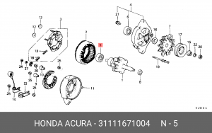 Подшипник генератора 31111671004 HONDA